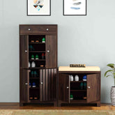 Lumin Solid Sheesham Wood Shoe Rack With Cushioned Seat (Walnut Finish)